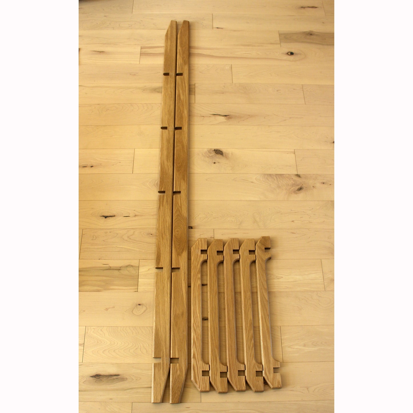 Blanket ladder for throws or spa towels, handmade in Canada