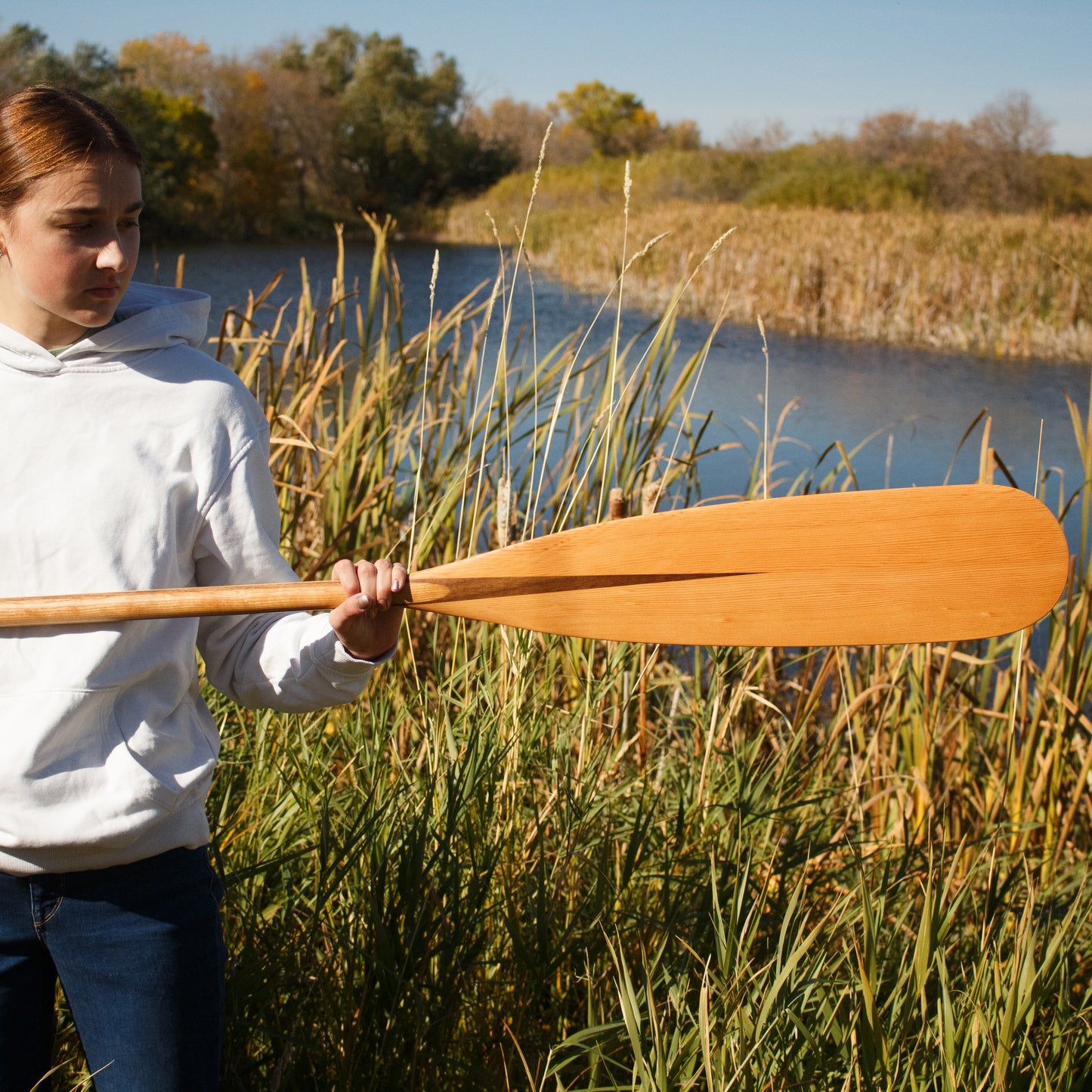 Classic beavertail canoe paddle 57"-63"
