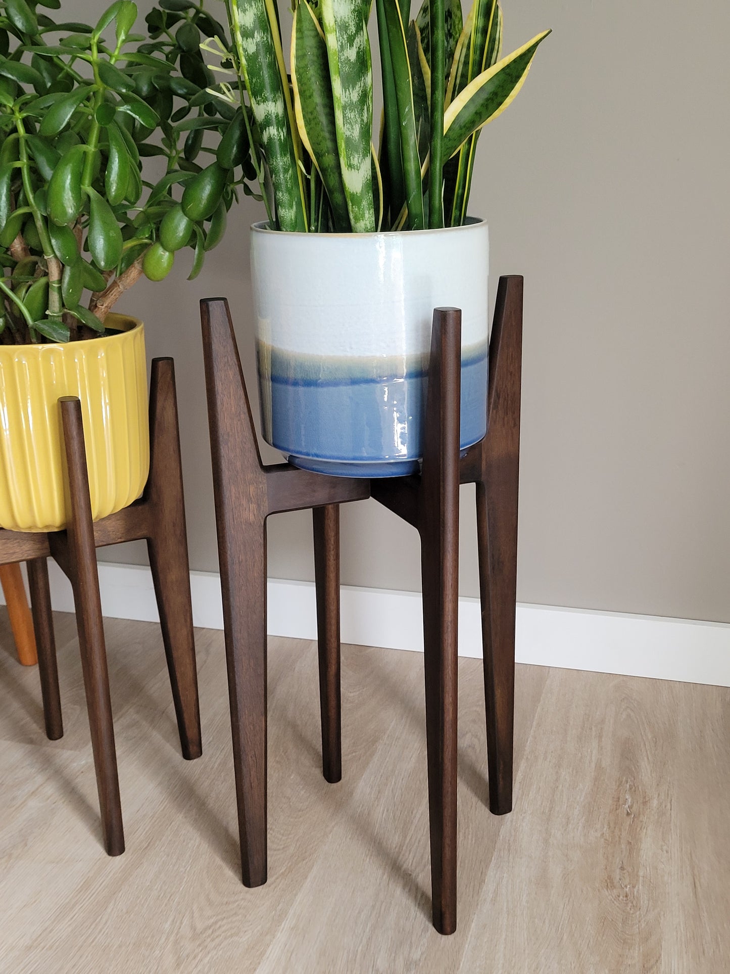 Stained Walnut Stands