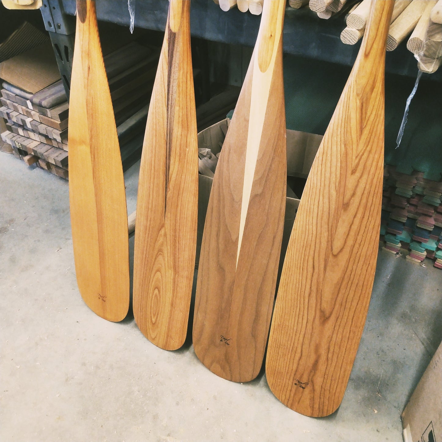 Classic beavertail canoe paddle 57"-63"