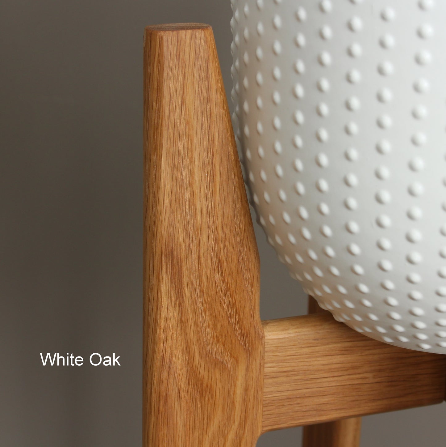 30 Inch tall modern style indoor plant stand in solid hardwood