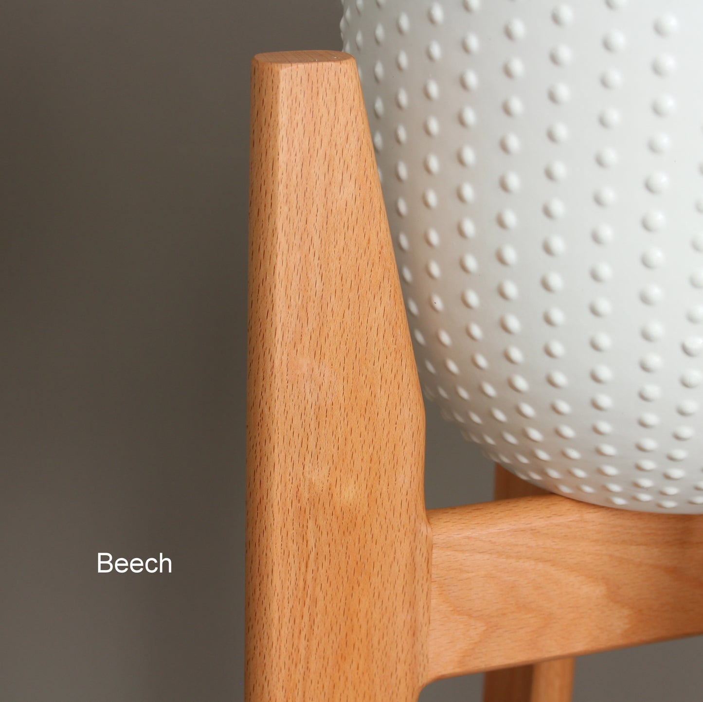 30 Inch tall modern style indoor plant stand in solid hardwood