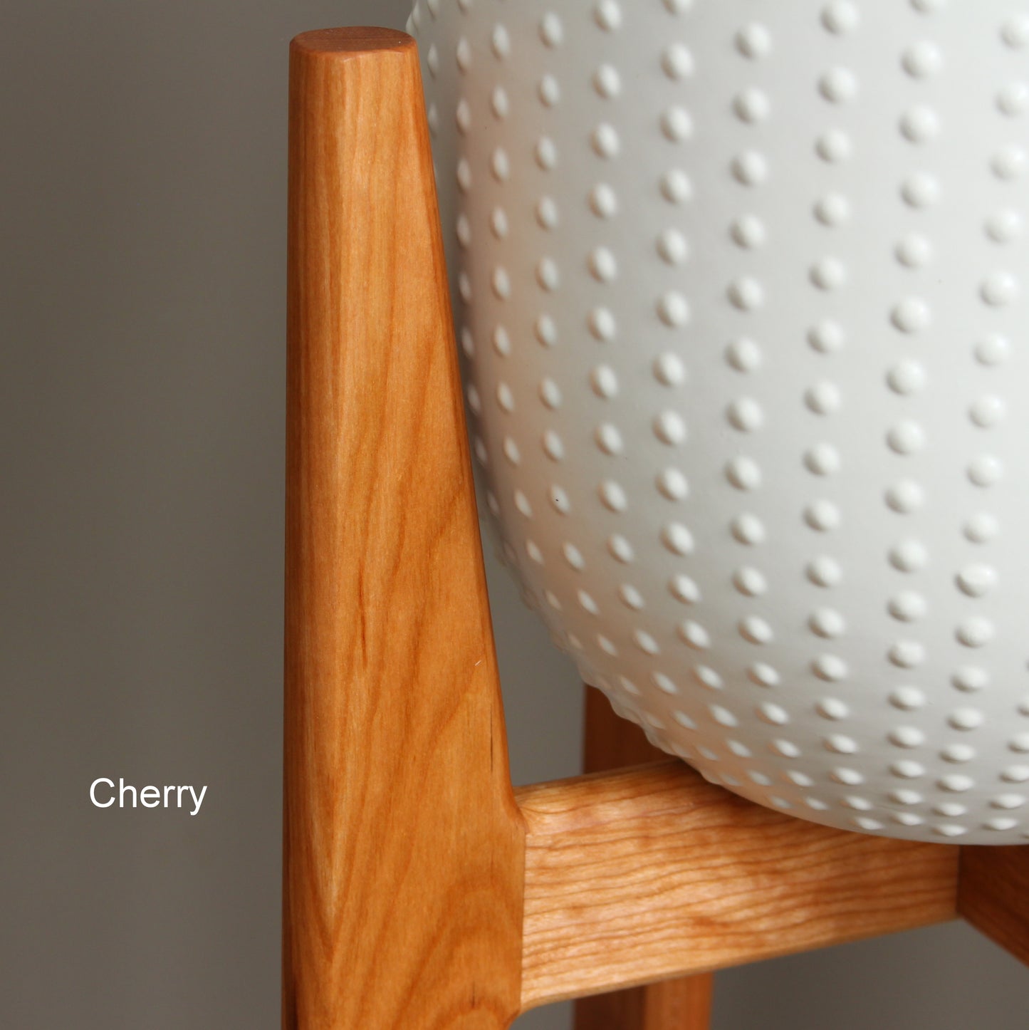 30 Inch tall modern style indoor plant stand in solid hardwood
