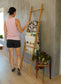 Blanket ladder for throws or spa towels, handmade in Canada