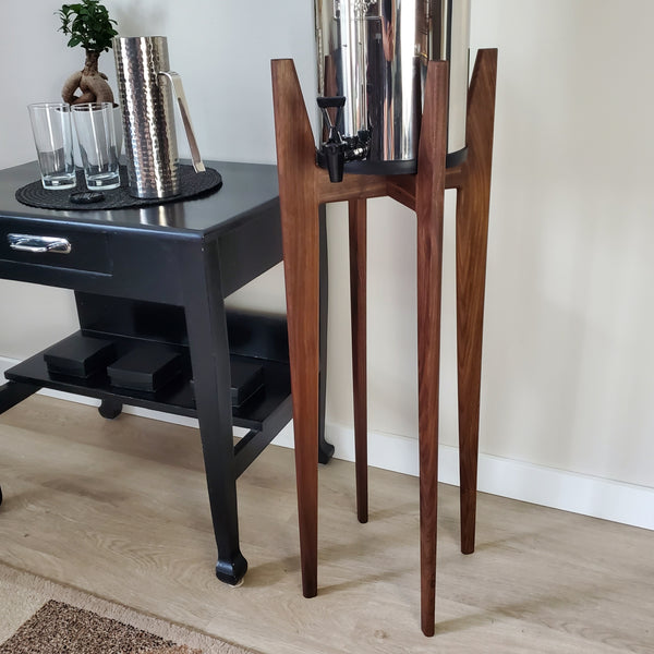 Tall Water Filter Stand Floor Model in Walnut, Oak and Cherry, Maple, Beech