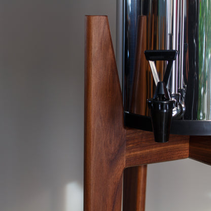 Tall water filter stand for Berkey, British Berkefeld, Boroux in solid hardwood